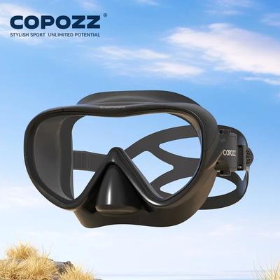 Full Vision Snorkel Mask Set With Underwater Diving Equipment black Mask