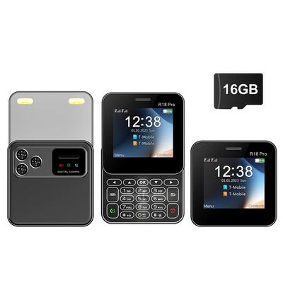 Mini Slider Phone With Rotating Screen Dual SIM Flashlight And Magic Voice Feature black With 16gb Card