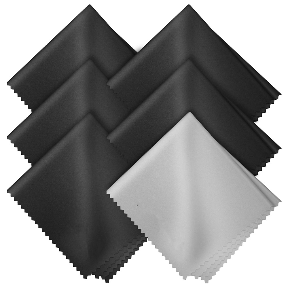 Ultra Soft Microfiber Cleaning Cloths For Glasses, Phone, Camera Lenses & Screens, Premium Quality, Safe For All Surface 6 Pack