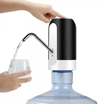 Electric Automatic Water Bottle Pump Dispenser USB Charging Universal Switch For 5 Gallon Bottled Water black