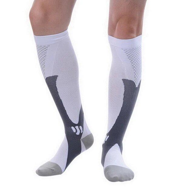 Runners Compression Socks S M White