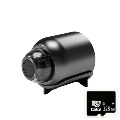Mini Spy Camera HD 1080P Compact WIFI Camera With Cyclic Recording For Outdoor & Home Surveillance 128gb Card