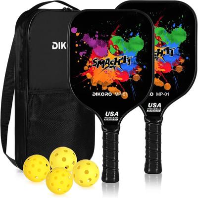 Lightweight Pickleball Paddle Set, Graphite Textured Surface With Fiberglass Face, USAPA Compliant Paddle Includes Pro Lightweight Pickleball Paddle Set, Graphite Textured Surface With Fiberglass Face, USAPA Compliant Paddle Includes Pro