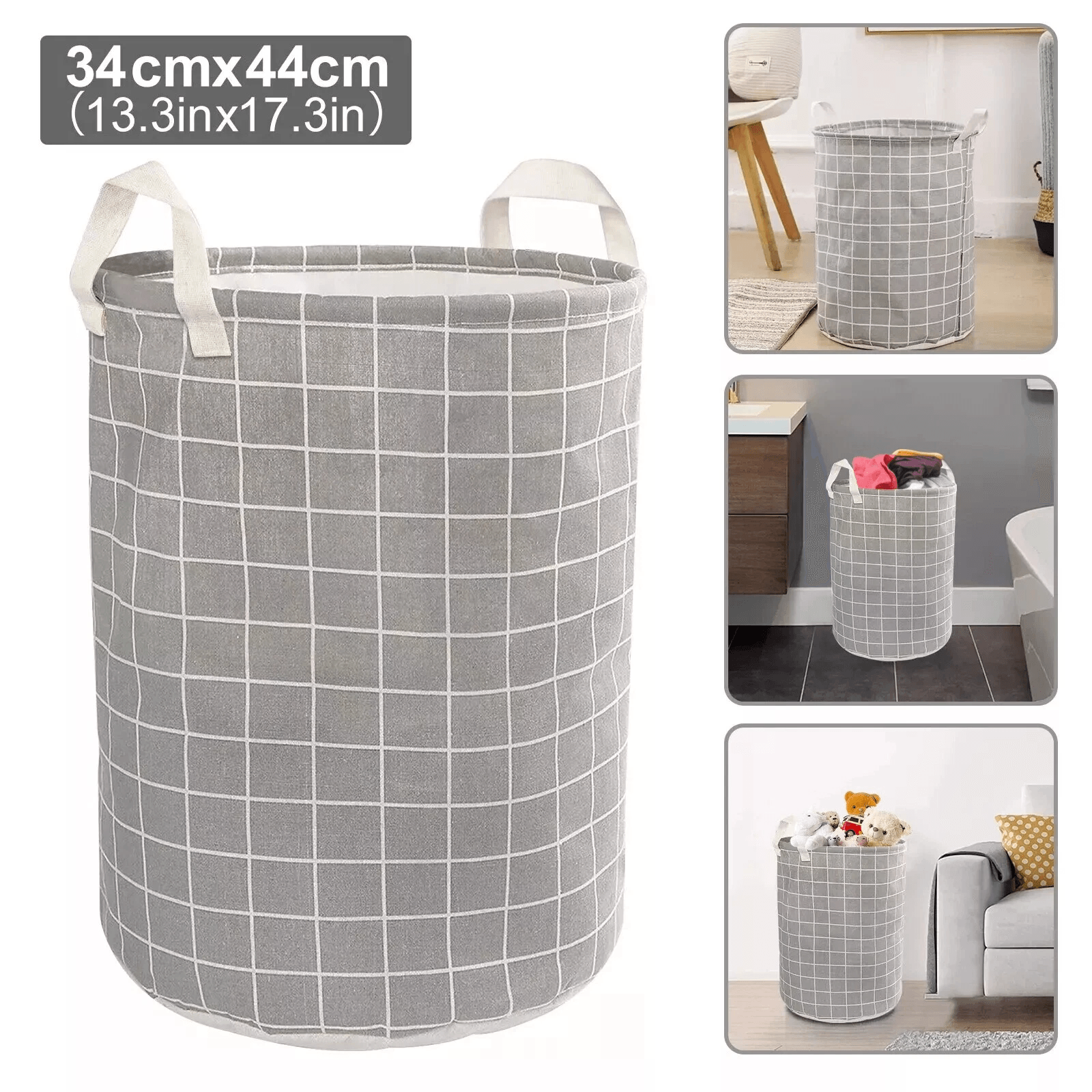 Foldable Laundry Hamper With Waterproof Coating, Large Dirty Clothes Basket & Wash Bag Organizer For Bedroom & Dorm Foldable Laundry Hamper With Waterproof Coating, Large Dirty Clothes Basket & Wash Bag Organizer For Bedroom & Dorm