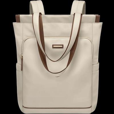 GOLF Womens Backpack Convertible Shoulder Bag With Laptop Sleeve And Hidden Pocket apricot