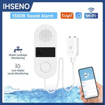 WiFi Water Leak Detector With 130dB Alarm And App Control WiFi Water Leak Detector With 130dB Alarm And App Control