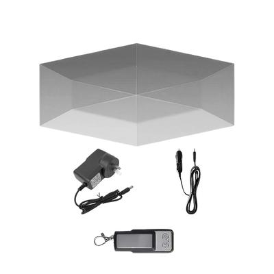 Smart Automatic Car Umbrella Canopy With Sun Protection And Waterproof Cover For All Weather 4.2 M au Plug Silver