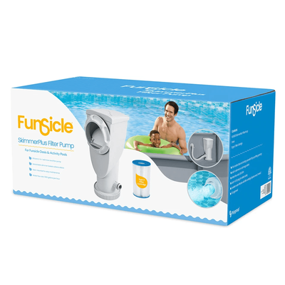 1000 Gallon SkimmerPlus 2 in 1 Filter Pump System Above Ground Pool Skimmer & Cartridge Cleaner 1000 Gallon SkimmerPlus 2 in 1 Filter Pump System Above Ground Pool Skimmer & Cartridge Cleaner