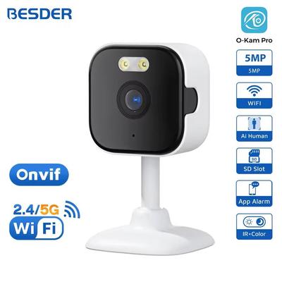 Mini WiFi Indoor Security Camera With Human Detection And Two Way Audio 3mp + 32gb eu Plug