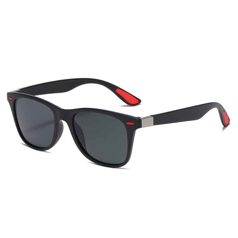 Night Vision Glasses For Men, PC Frame Polarized Sunglasses, Day Night Driver Goggles For Outdoor Sports black Red black
