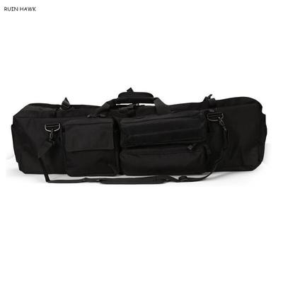Heavy Duty Tactical Rifle Gun Carry Bag Nylon Oxford Case For Hunting Airsoft Paintball Shooting With Adjustable Strap black