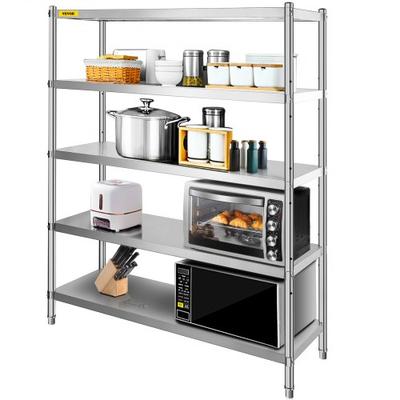 Heavy Duty Stainless Steel Shelving, Adjustable Shelf Storage Rack For Kitchen, Office, Garage Heavy Duty Stainless Steel Shelving, Adjustable Shelf Storage Rack For Kitchen, Office, Garage