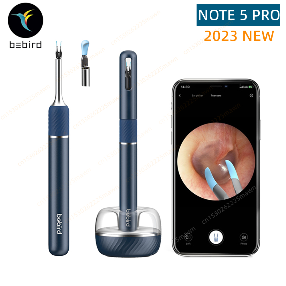 Smart Otoscope Ear Cleaner, Visual Endoscope Tweezers With Mini Camera For Precision Ear Health Care white Pro