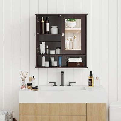 Medicine Cabinet With Mirror, Wall Mounted Bathroom Storage Organizer Medicine Cabinet With Mirror, Wall Mounted Bathroom Storage Organizer