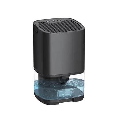 QuietAir Compact Dehumidifier Portable Moisture Absorber For Home, Bedroom And Office black