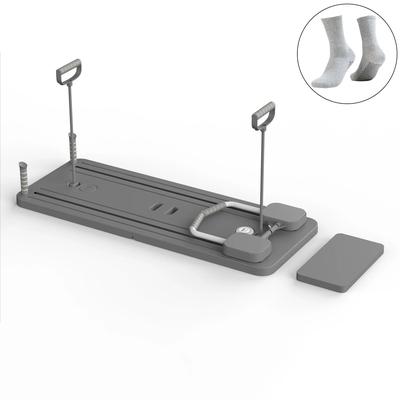 Multifunctional Ab Exercise Board, Home Pilates Reformer For Core, Abs & Strength Training With Smart Timer & Foldable black Proyoga Socks