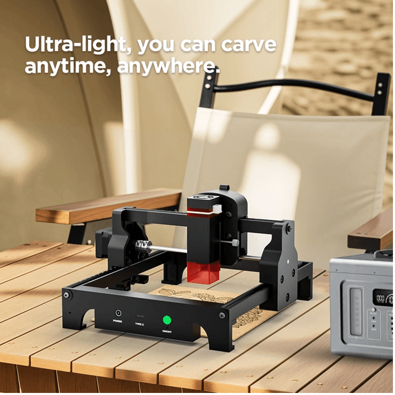 ACMER Mini Portable Laser Engraver For DIY Projects On Wood, Metal, Acrylic, And Leather 3.5w