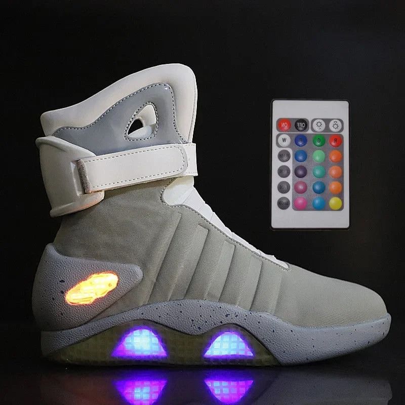 Light Up USB Charging Boots With Remote Control For Men And Women 5 grey Remote Control
