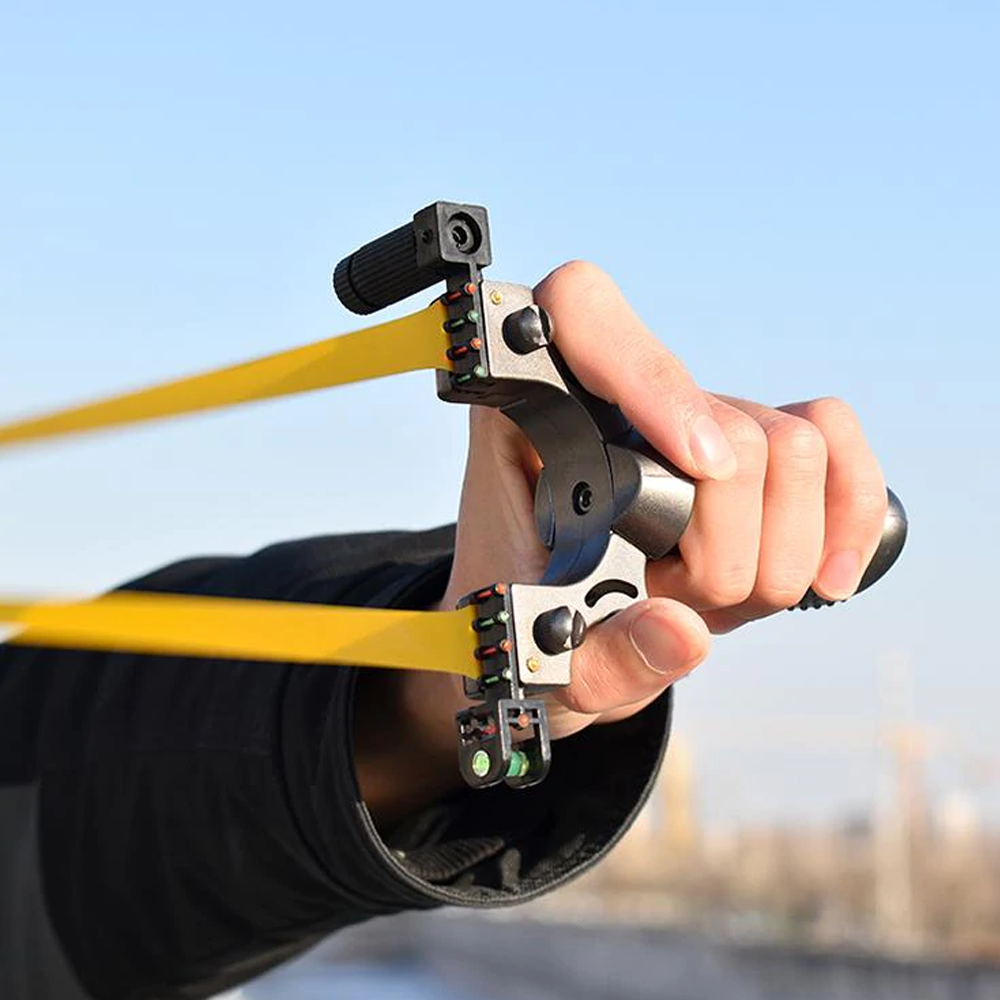 High Accuracy Laser Slingshot Rifle Perfect For Hunting & Target Practice High Accuracy Laser Slingshot Rifle Perfect For Hunting & Target Practice