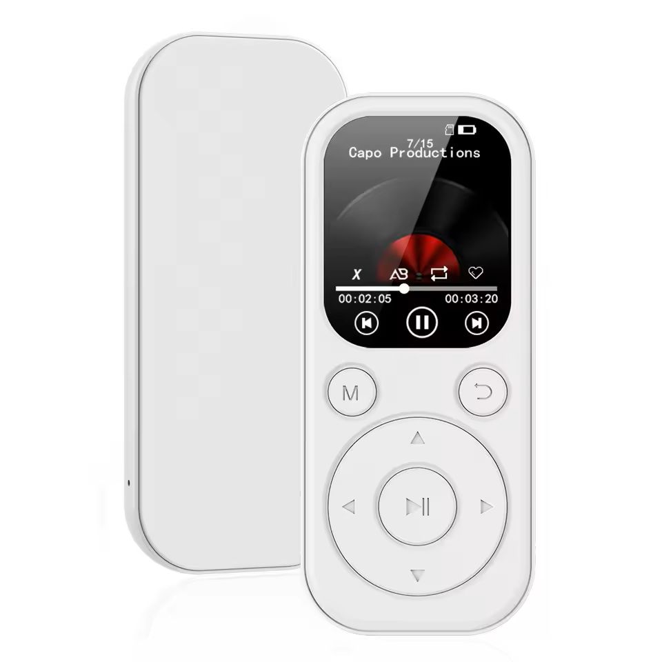 Slim Bluetooth MP3 Music Player With FM Radio And EBook Support white