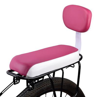 Soft Bicycle Rear Seat For Kids Adjustable Child Bike Seat With Backrest, Handle, Armrest & Footrest Pedals back Seat Pink