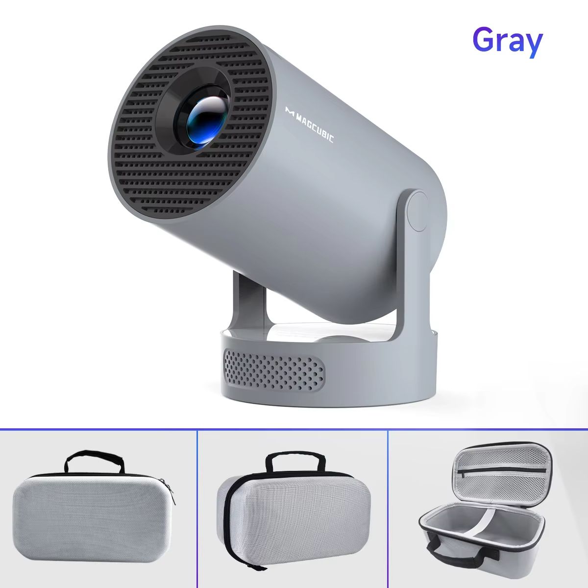 Magcubic HY300 Pro+ 4K Smart Mini Projector With Android 11, WiFi6 & Bluetooth 5.4 hy300 Pro Newgreybag