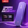 JEYI M.2 SSD-Aluminiumgehäuse – NVMe/SATA Dual-Mode | USB 3.2 Gen2 10 Gbit/s | 2230/2242/2260/2280 Unterstützung in voller Größe | UASP/TRIM