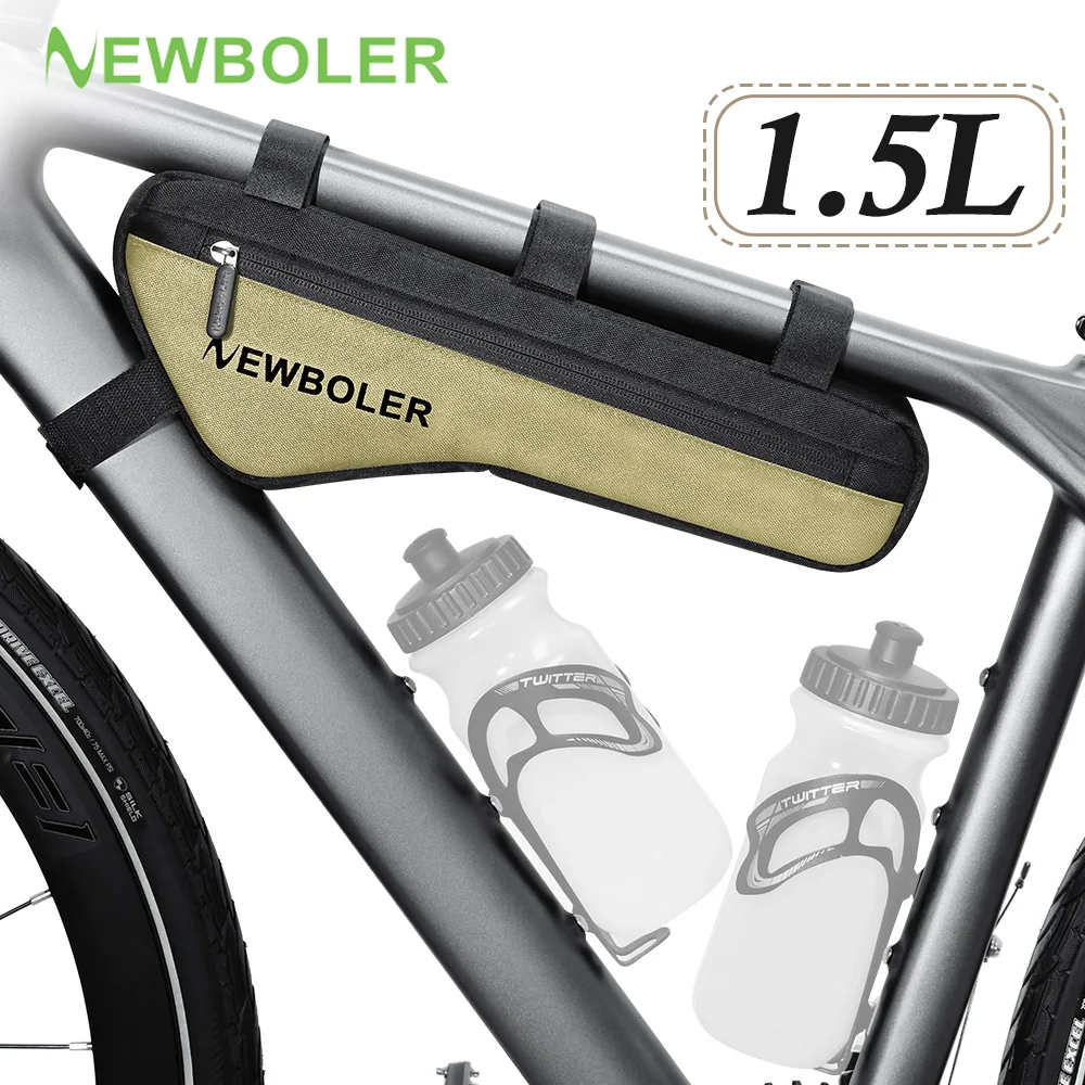 NEWBOLER Fahrradtasche Oberrohrtasche 1,5 l große Kapazität wasserdichte Fahrraddreieckstasche für MTB & Road Gravel Fahrradzubehör Image