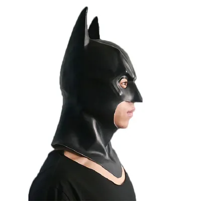 Kopfbedeckung Latex Material Erwachsene Halloween Cosplay Requisiten Bruce Wayne Vollkopfmaske Maskerade Camouflage Party Kostüm Image