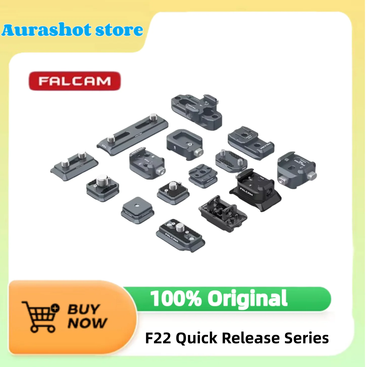 Falcam F22 Quick Release Series Basic Schnellwechselplatte/Gewindeadapter-Kit V2/Fünf-Positionen-Platten-/Kaltschuh-Adapter Image