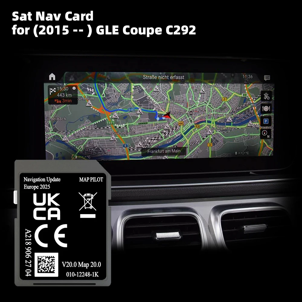 Für Mercedes GLE C292 2015-Auto 32 GB Abdeckung Europa Spanien Karte Sat Navi Speicher SD Karte Image