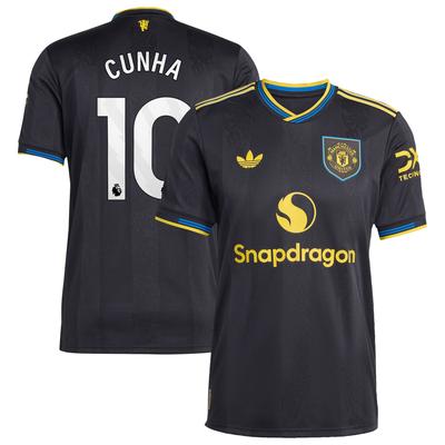 Manchester United adidas Authentic Ausweichtrikot 2025-26 mit Aufdruck Cunha 10 Image