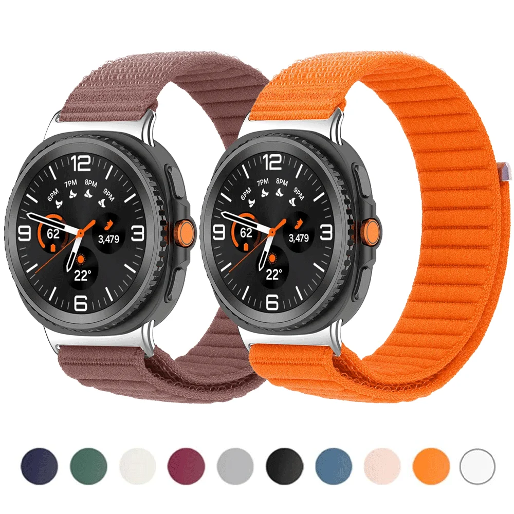 Nylon-Schlaufenarmband für Samsung Galaxy Watch 8 40 mm 44 mm, geflochtenes, atmungsaktives Band für Galaxy Watch Ultra 2025 8 klassisches Zubehör Image