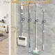 Portaoggetti da bagno Porta scopa Organizzatore da parete Gancio per scopa Clip per scopa Appeso a parete Porta scopa Ganci autoadesivi
