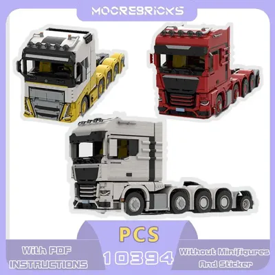 Klassische Motor Maschine Traktor TGX 10X4 Lkw Modell DIY Auto Modulare MOC Bausteine Technologie Ziegel Kreative Spielzeug Weihnachten geschenk Image