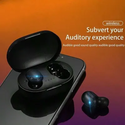 A6S-Wireless headphones, compact and portable, in-ear wireless headphones with mini ear tips and a charging case