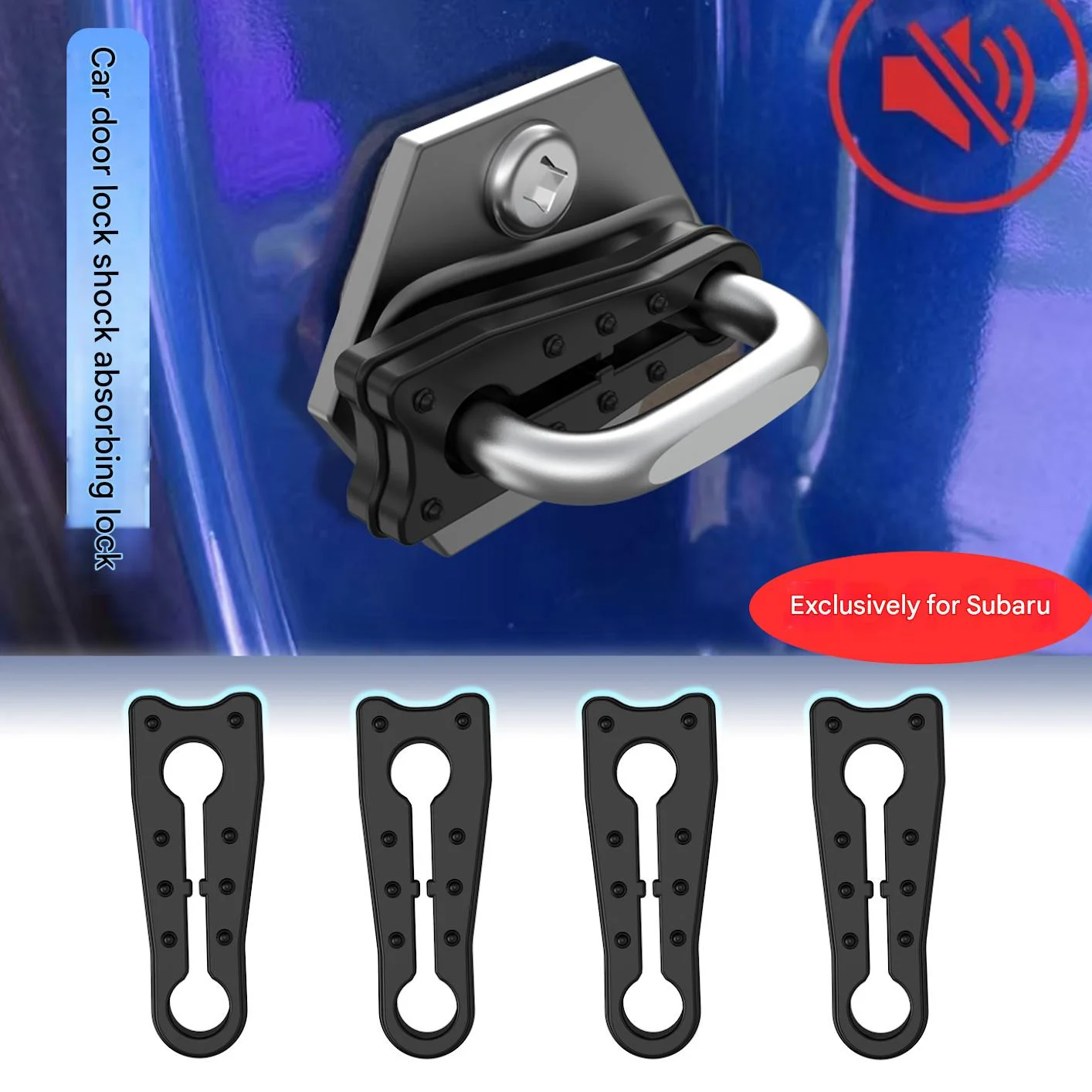 Autotürschloss-Schutzpolster, Autotür, Stoßdämpfungskissen, geräuschloses Silikonpolster für Subaru Legacy Impreza Forester XV Trezia Image