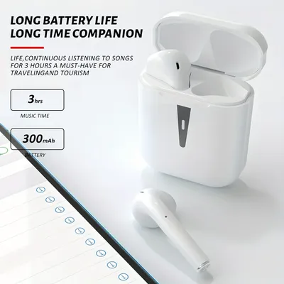 Air Pod Wireless Headphones TWS Stereo Headphones HD Music Sound Bluetooth 5.3 Headphones Microphone Headphones Premium Deep Bas