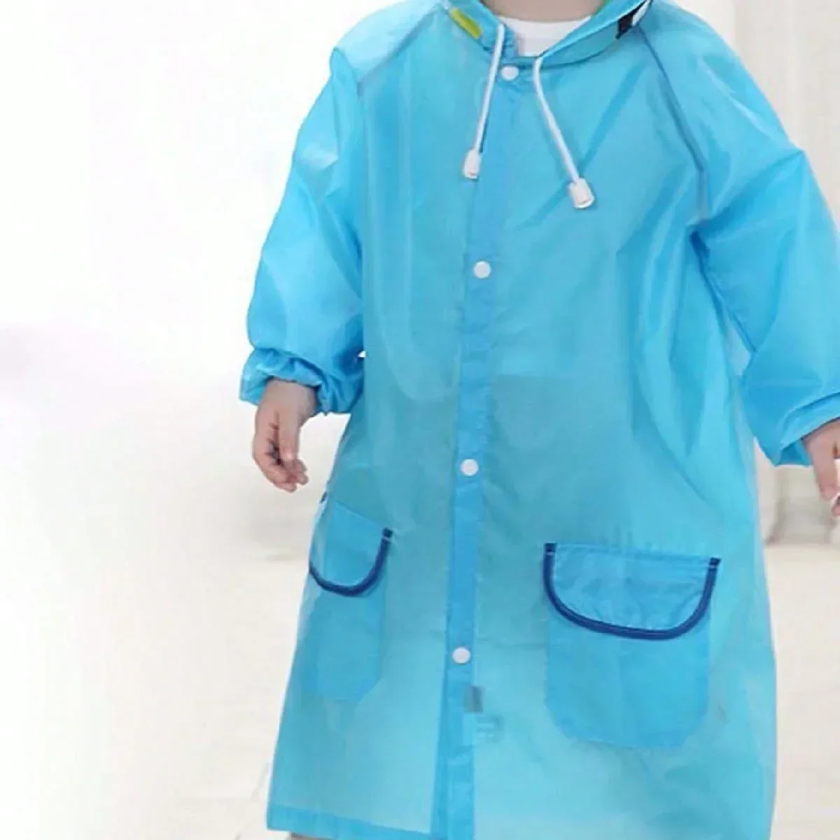 1pc-Niedliche Kinder Regenmantel Wasserdichte Kinder Ente Frosch Regen Poncho Regen Mantel Jacke mit Rucksack Position Student regenbekleidung Image