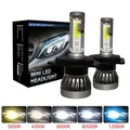 2 pezzi LED H4 H7 faro per auto H1 lampadina a LED H8 H11 9005 HB3 9006 HB4 9004 HB1 H3 HB5 H13 luci a led 20000LM Turbo lampada 12V