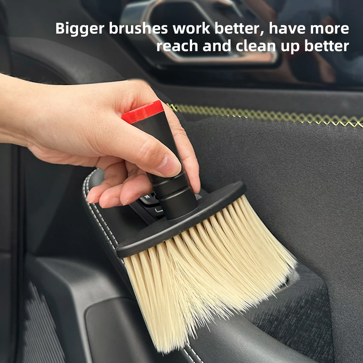 Auto-Innenraum-Reinigungsbürste mit weichen Borsten, Staubentfernung in Lücken, ohne tote Ecken zu hinterlassen, spezielles Reinigungswerkzeug für Luftauslässe Image