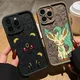 Cute Umbreon Leafeon Phone Case for Apple iPhone 17 Air 16 16e 15 14 Plus 13 12 11 iPhone17 Pro Max X Xs XR 8 Soft Cover