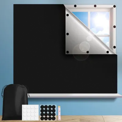 100 Blackout Darkest House Blackout Window Privacy Film Tint Anti Look Cover Glass Window Cloth Autoaufkleber Lichtblockaufkleber