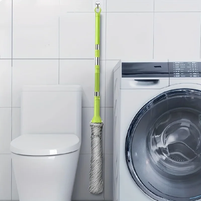 Selbstauswringender Wischmopp aus Edelstahl, Handfreies Bodenreinigungswerkzeug für Schnelle und Effiziente Haushaltsreinigung Image