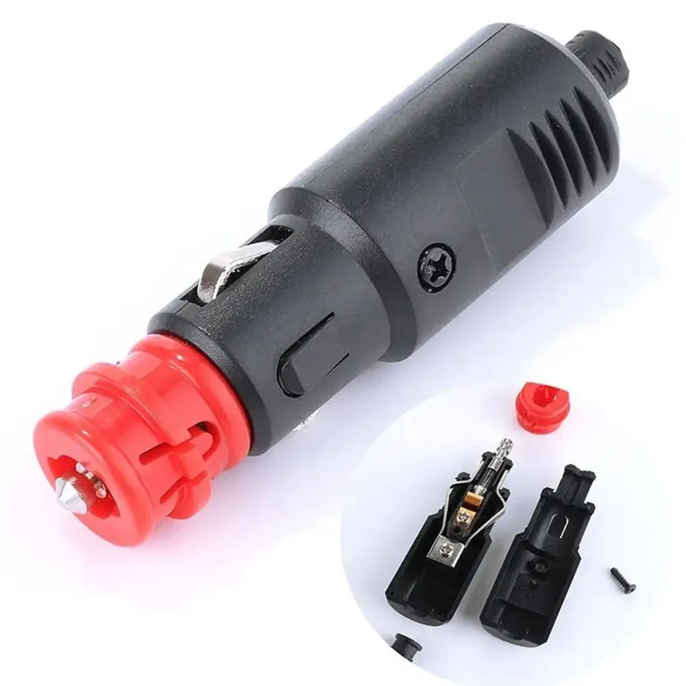 12V24V Solderless Car Mounted Cigarette Lighter Plug European Style Cigarette Lighter Plug Car Charging Head