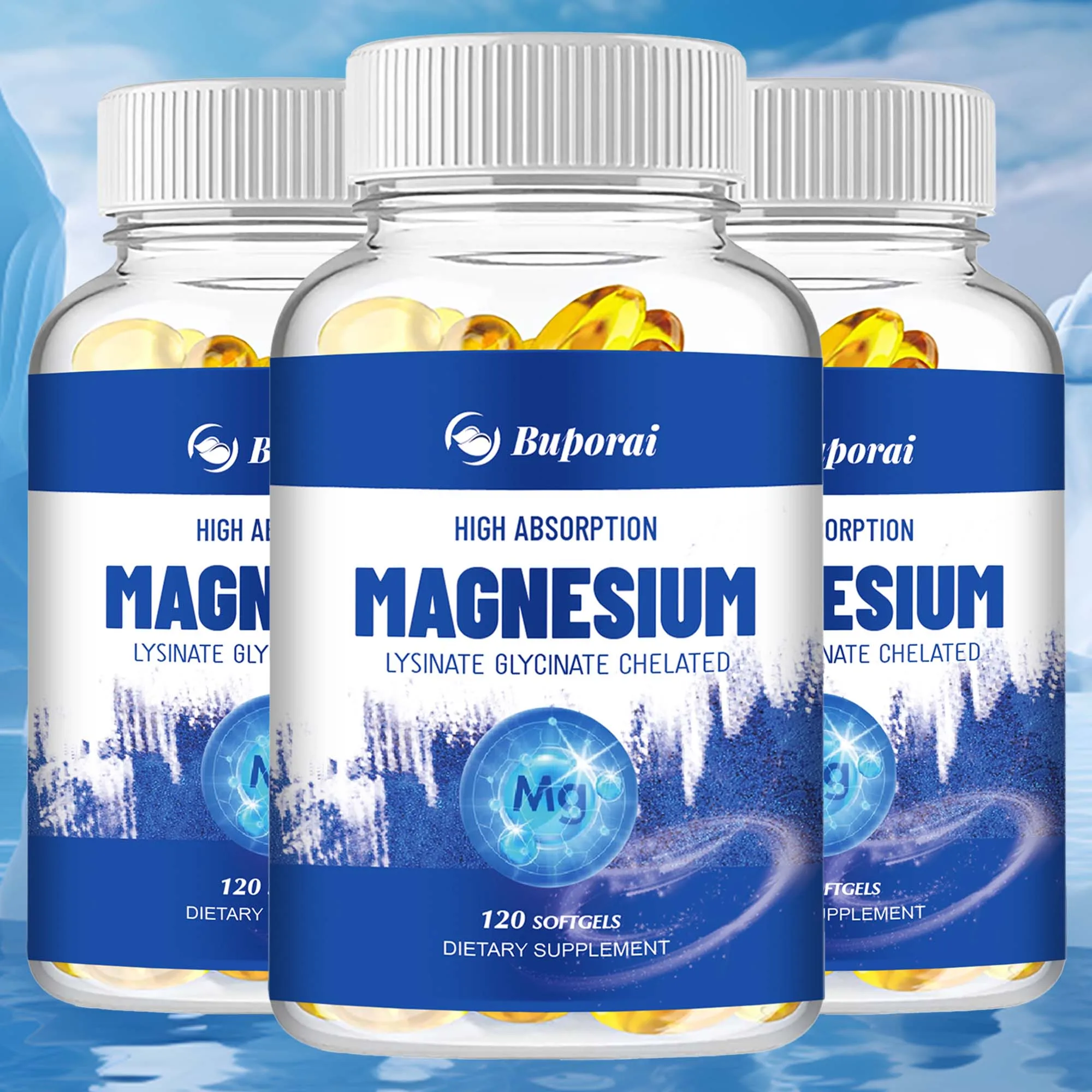 Magnesium Glycinate - Supports Heart, Cardiovascular, Bone Health , Muscle Support and Promotes Healthy Sleep - 120 Capsules