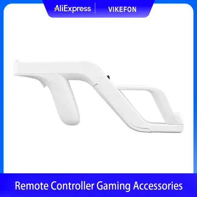 VIKEFON 1PCS Detachable For Wii Zapper Gun for Remote Controller Gaming Accessories Games Remote Control Shooting Gun Games