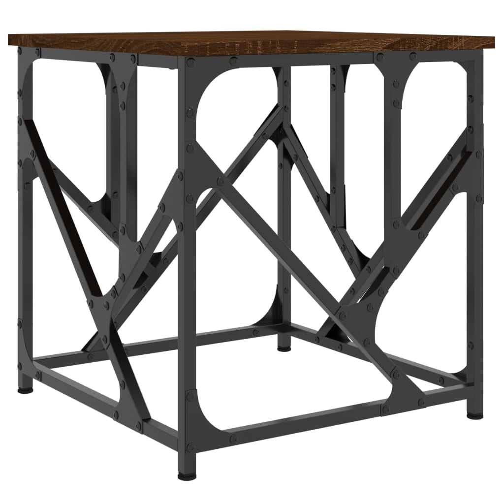 vidaXL Couchtisch Braun Eichen-Optik 45x45x47,5 cm Holzwerkstoff Image