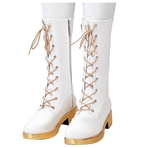 Von koreanischen Idolen inspiriert Popstar Schuhe Stiefel Kostüm Virtuelles Idol for Damen Erwachsene Halloween Karneval Leistung Comic-Konzert Anime Expo Image