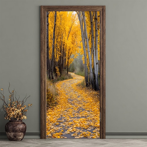 Türabdeckung Banner für den Außenbereich 森林 Ästhetisch Schlafzimmer Wohnzimmer Vordert¨¹r? Dekorationen Wand Tür Hintergrund Image